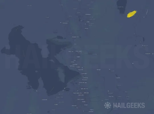 Hail map for Ogden, UT