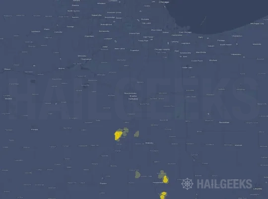 Hail map for Kankakee, IL
