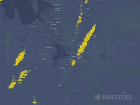 Hail map for Provo, UT