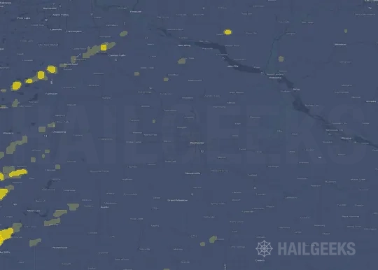 Hail map for Rochester, MN