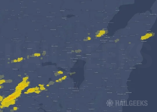 Hail map for Appleton, WI