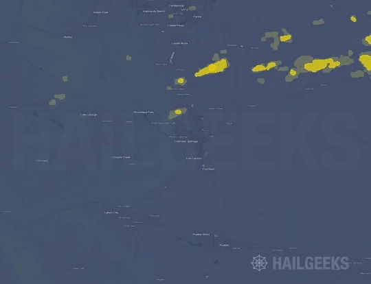 Hail map for Colorado Springs, CO
