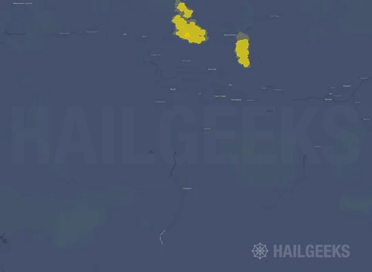 Hail map for Twin Falls, ID