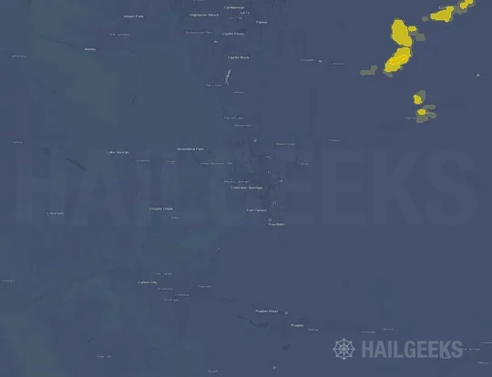 Hail map for Colorado Springs, CO