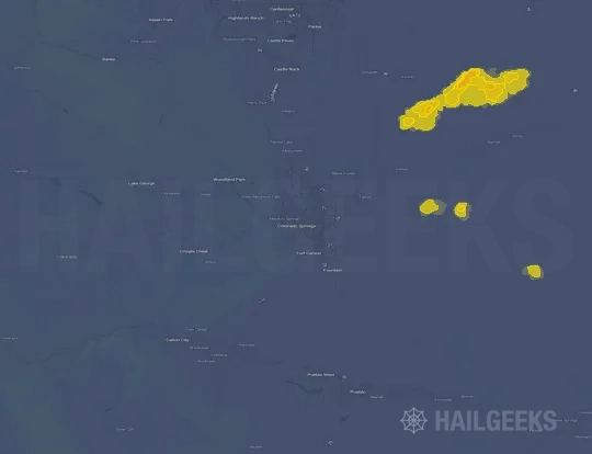 Hail map for Colorado Springs, CO