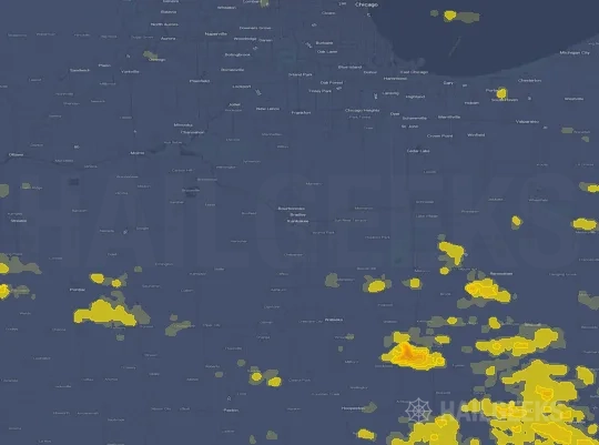 Hail map for Kankakee, IL