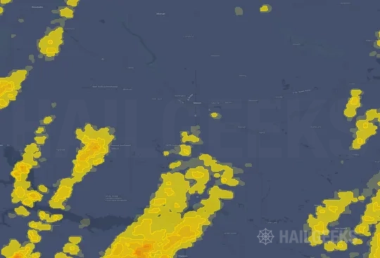Hail map for Minot, ND