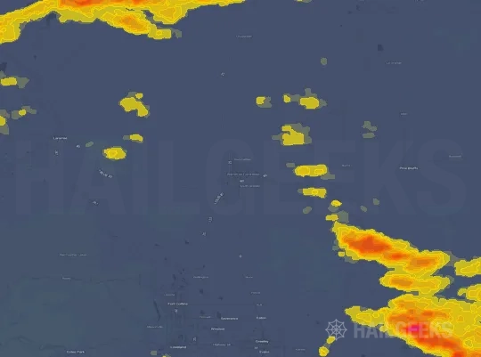 Hail map for Cheyenne, WY