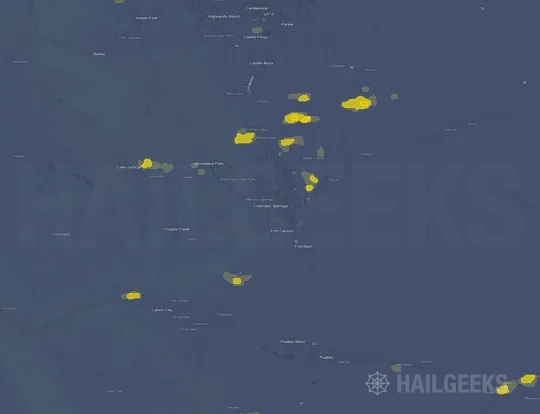 Hail map for Colorado Springs, CO