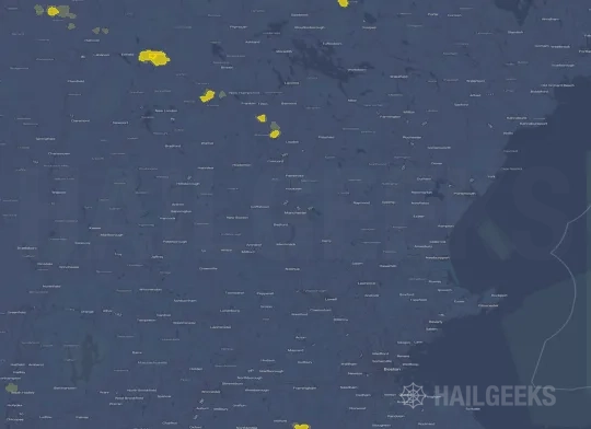Hail map for Manchester, NH
