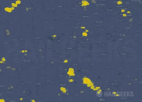 Hail map for Mankato, MN