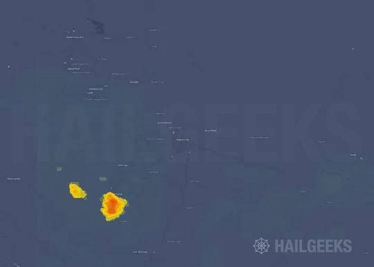 Hail map for Rapid City, SD on Jul 4, 2026