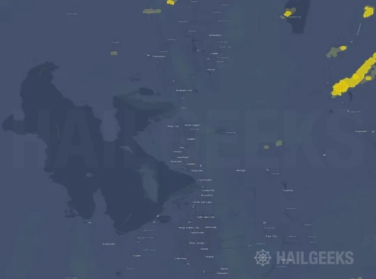 Hail map for Ogden, UT