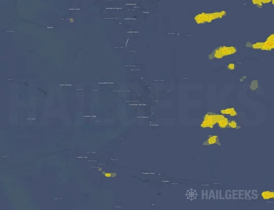 Hail map for Colorado Springs, CO