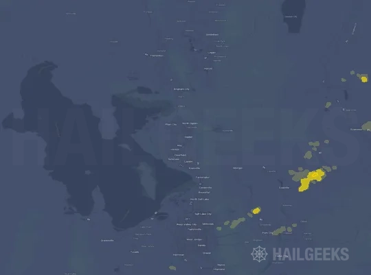 Hail map for Ogden, UT