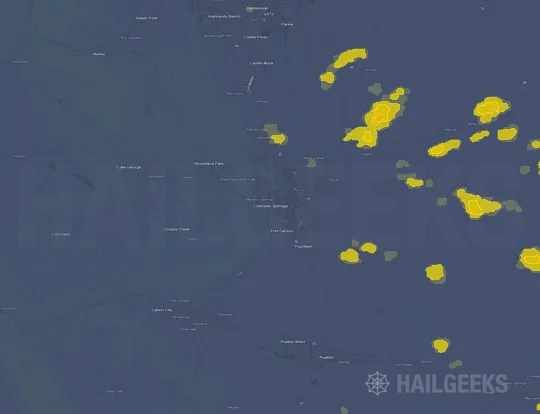 Hail map for Colorado Springs, CO