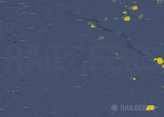 Hail map for Rochester, MN