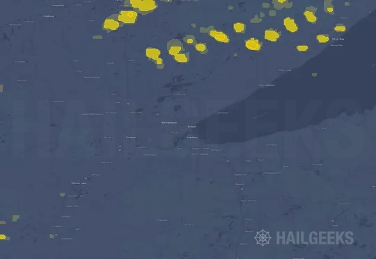 Hail map for Duluth, MN
