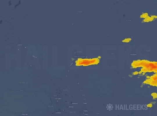 Hail map for Cheyenne, WY