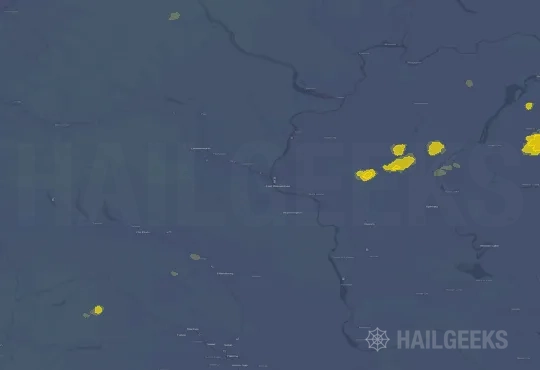 Hail map for Wenatchee, WA