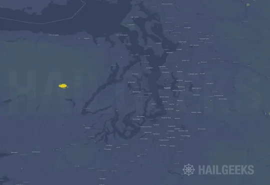 Hail map for Bremerton, WA
