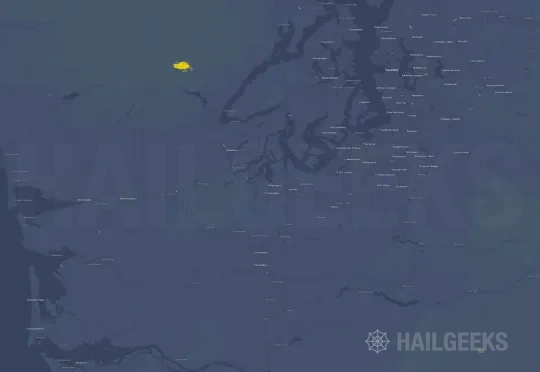 Hail map for Olympia, WA