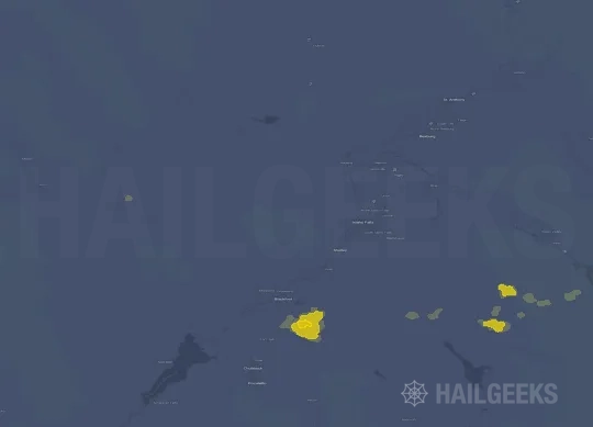 Hail map for Idaho Falls, ID on Aug 21, 2026