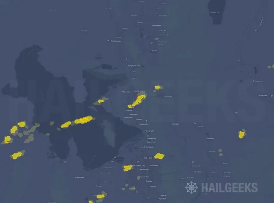Hail map for Ogden, UT