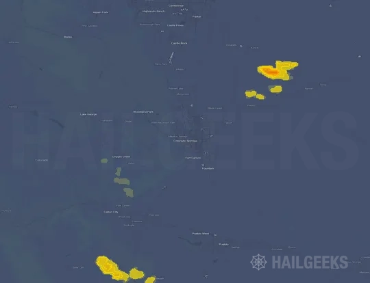 Hail map for Colorado Springs, CO
