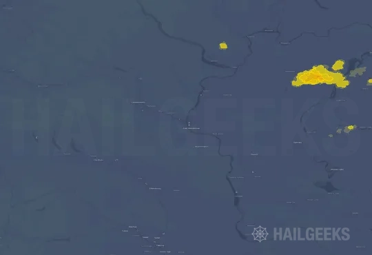 Hail map for Wenatchee, WA