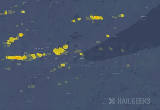 Hail map for Duluth, MN