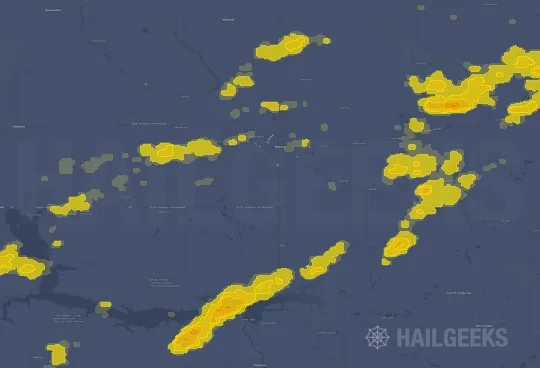 Hail map for Minot, ND