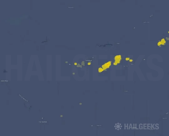 Hail map for Tucumcari, NM