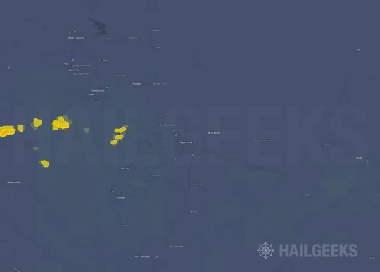 Hail map for Rapid City, SD on Sep 18, 2026