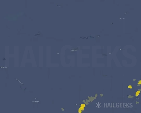 Hail map for Tucumcari, NM